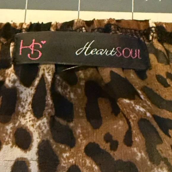 HeartSoul Animal Print Off-Shoulder Blouse - Picture 4 of 11